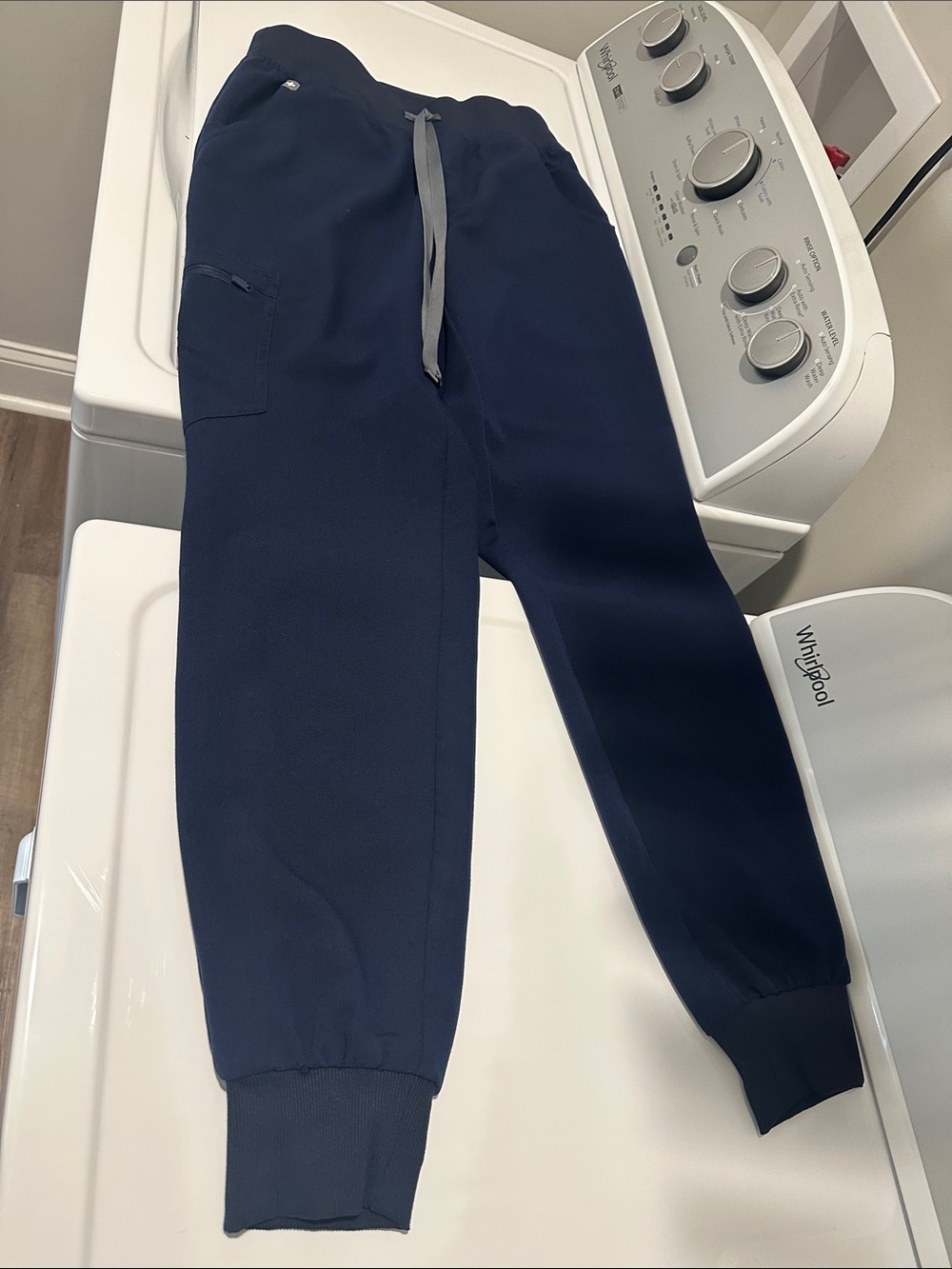 Figs Navy Blue Drawstring Jogger Sweatpants